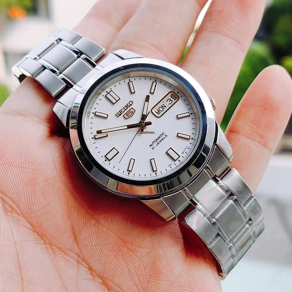 Reloj SEIKO 5 SNKK07K1 Automático Acero Hombre Plateado6