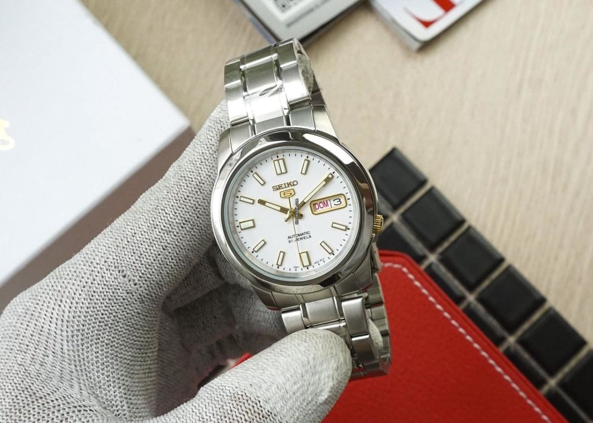 Reloj SEIKO 5 SNKK07K1 Automático Acero Hombre Plateado7