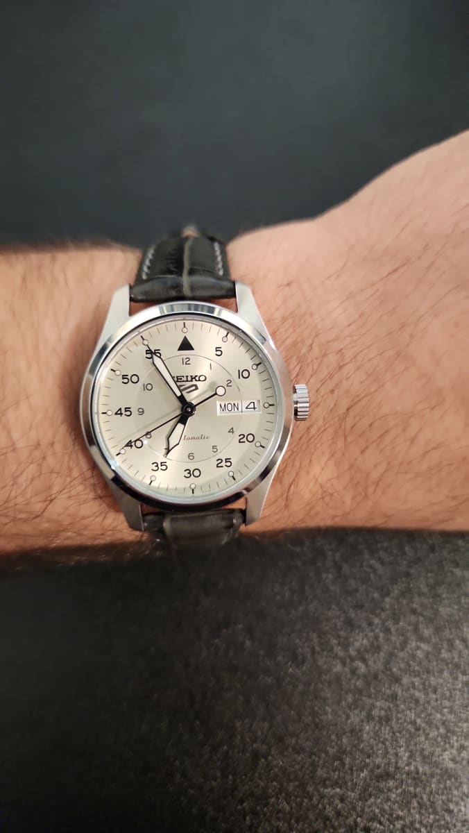 Reloj SEIKO 5 Sports SRPJ87K1 Automático Cuero Hombre Plateado7