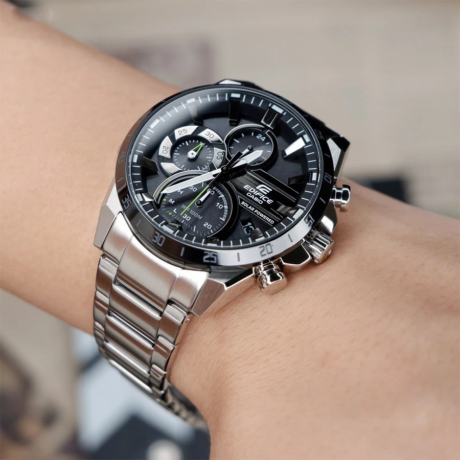 Reloj EDIFICE EQS-940DB-1A Acero Hombre Plateado2