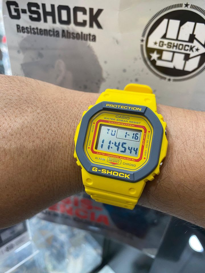 Reloj G-SHOCK DW-5610Y-9D Resina Hombre Amarillo3