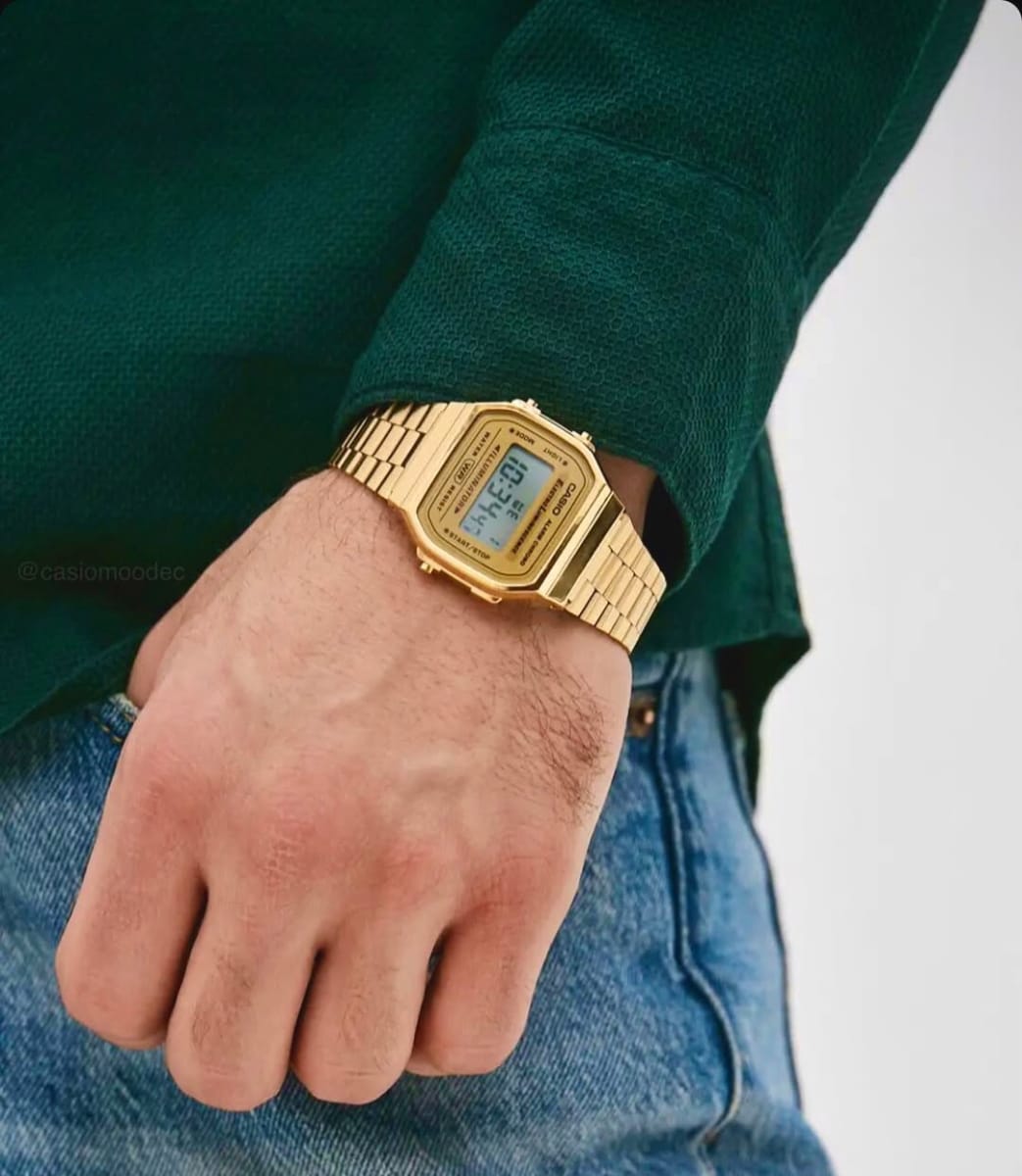 Reloj CASIO Retro A168WG-9W Resina Unisex Dorado5