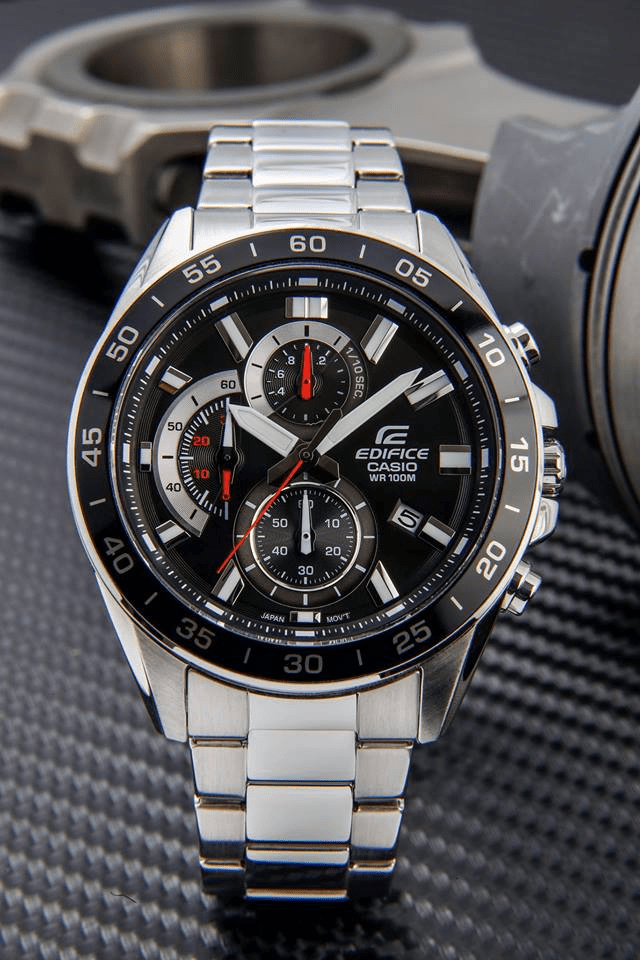 Reloj EDIFICE EFV-550D-1A Acero Hombre Plateado4