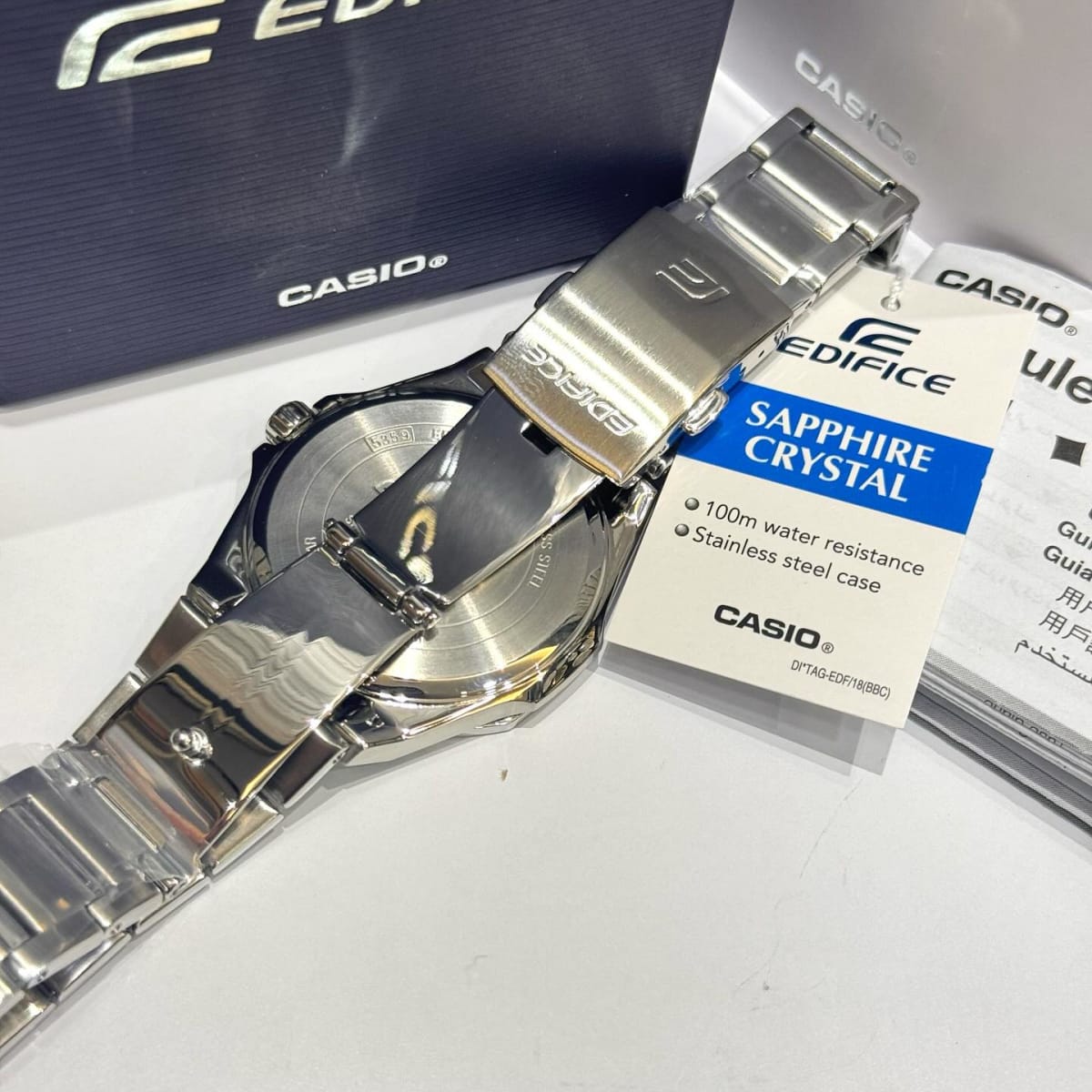 Reloj EDIFICE EFR-S108D-3A Acero Hombre Plateado2