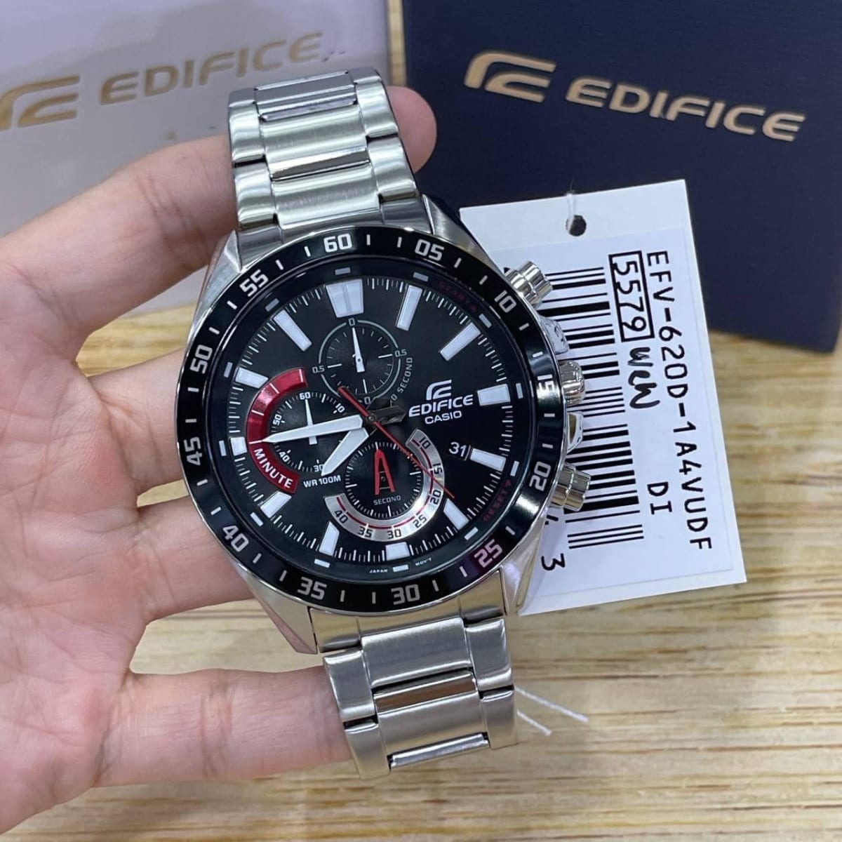 Reloj EDIFICE EFV-620D-1A4 Acero Hombre Plateado5
