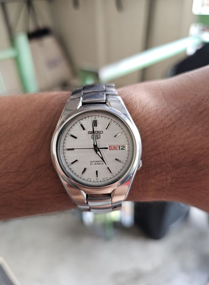 Reloj SEIKO 5 SNK601K1 Automático Acero Hombre Plateado3