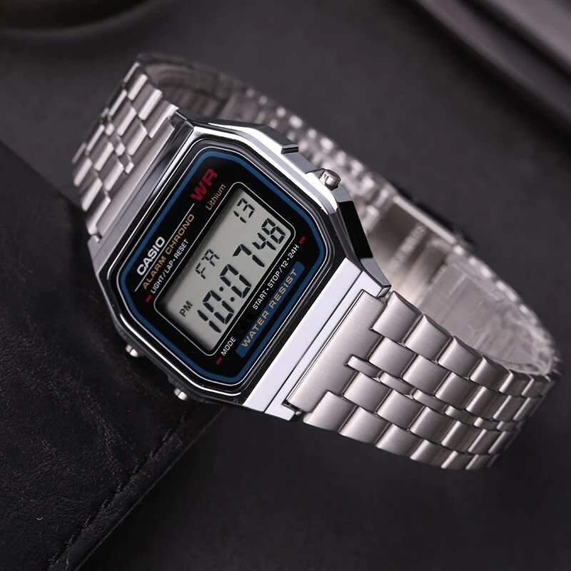 Reloj CASIO Retro A159WA-N1 Resina/Acero Unisex Plateado3