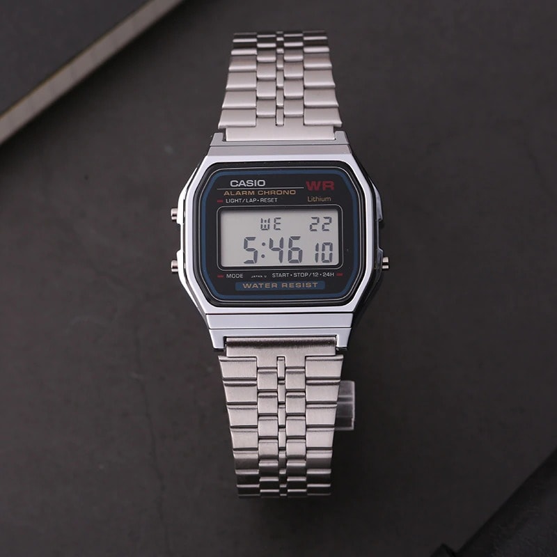 Reloj CASIO Retro A159WA-N1 Resina/Acero Unisex Plateado4