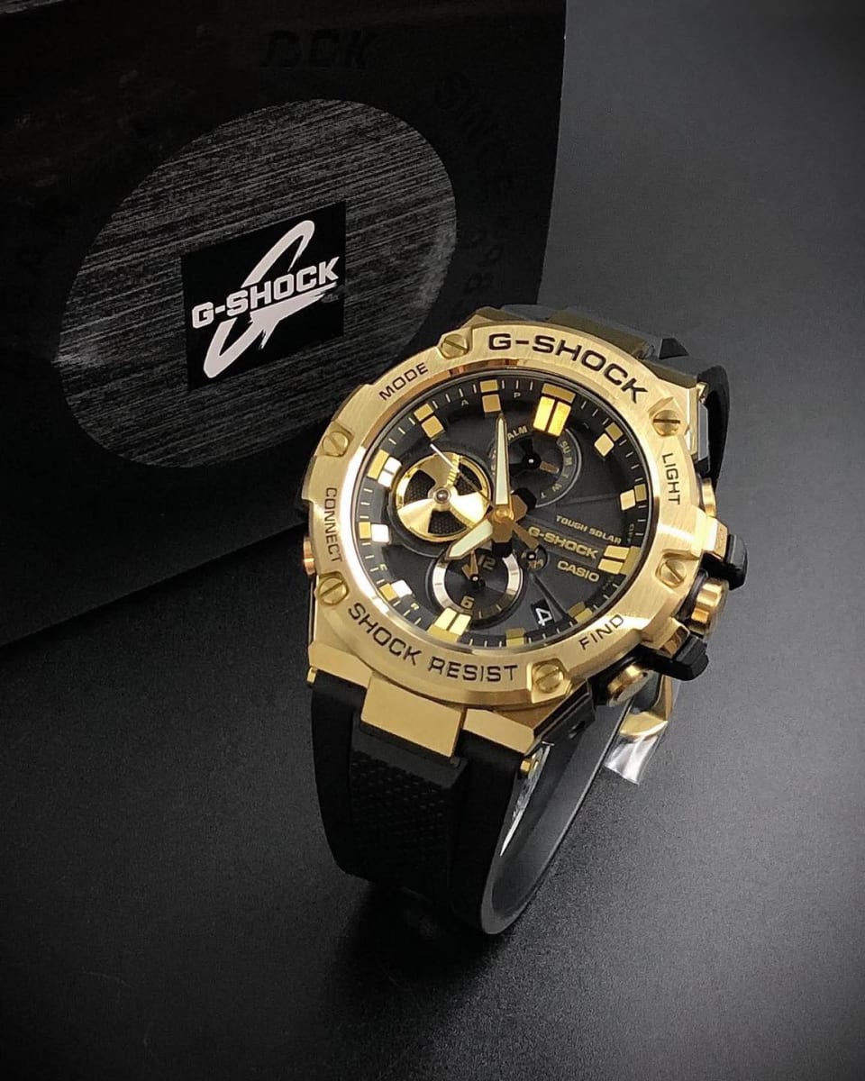 Reloj G-SHOCK GST-B100GB-1A9 Resina/Acero Hombre Dorado4