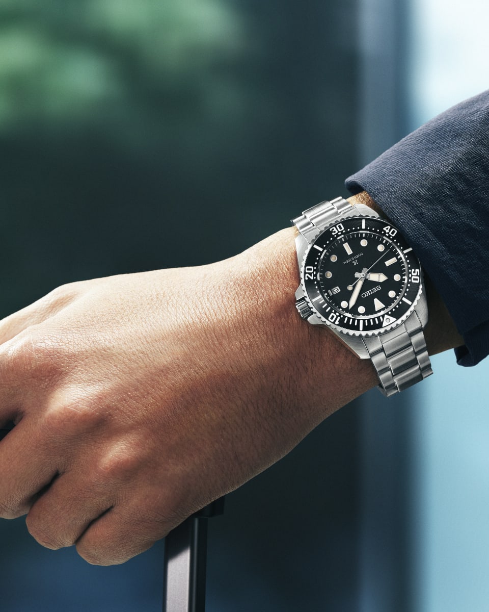 Reloj SEIKO PROSPEX Diver SNE597P1 Solar Acero Hombre Plateado4