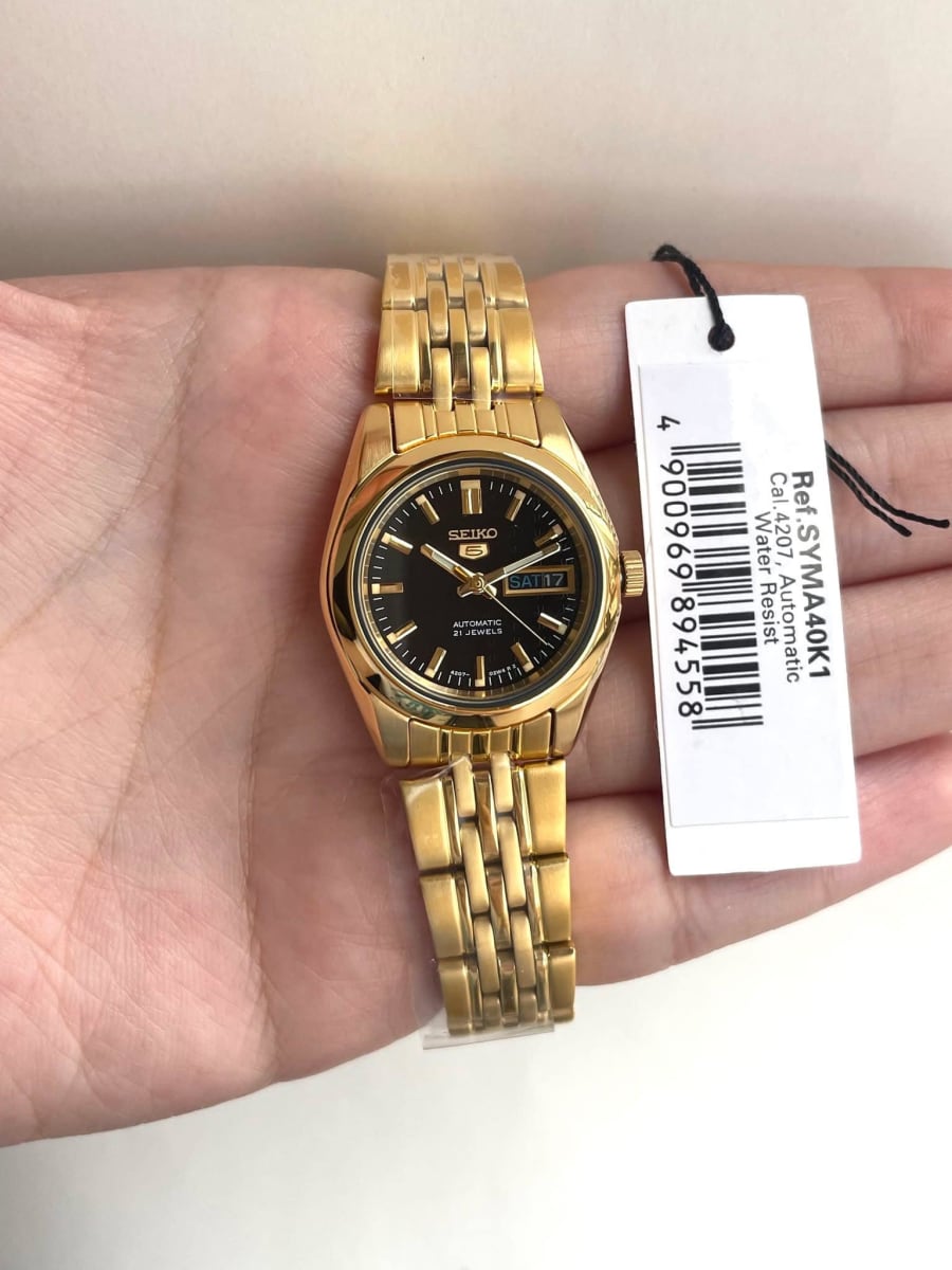 Reloj SEIKO 5 SYMA40K1 Automático Acero Mujer Dorado3