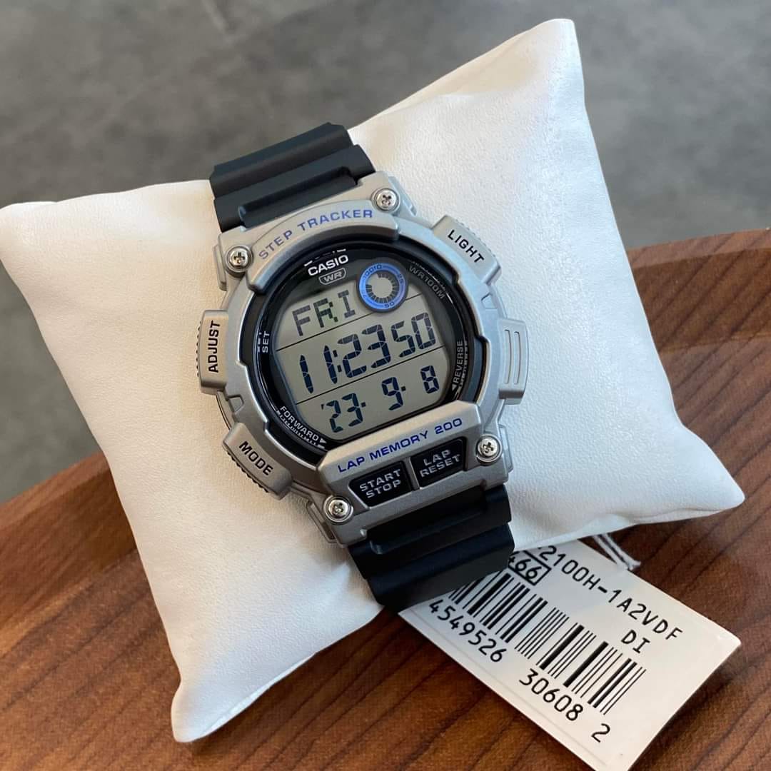 Reloj CASIO Regular WS-2100H-1A2 Resina Juvenil Plateado2