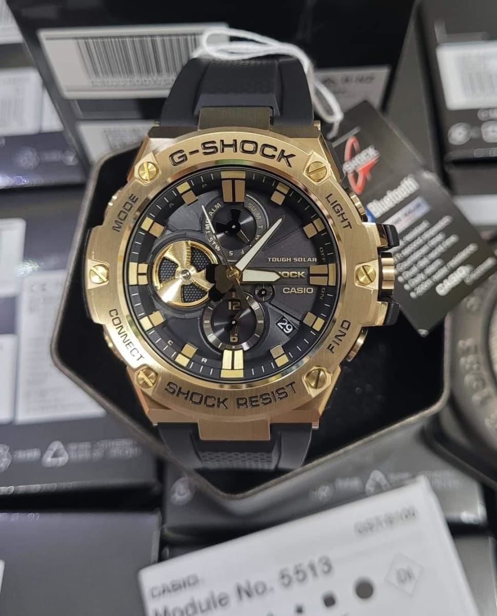 Reloj G-SHOCK GST-B100GB-1A9 Resina/Acero Hombre Dorado5