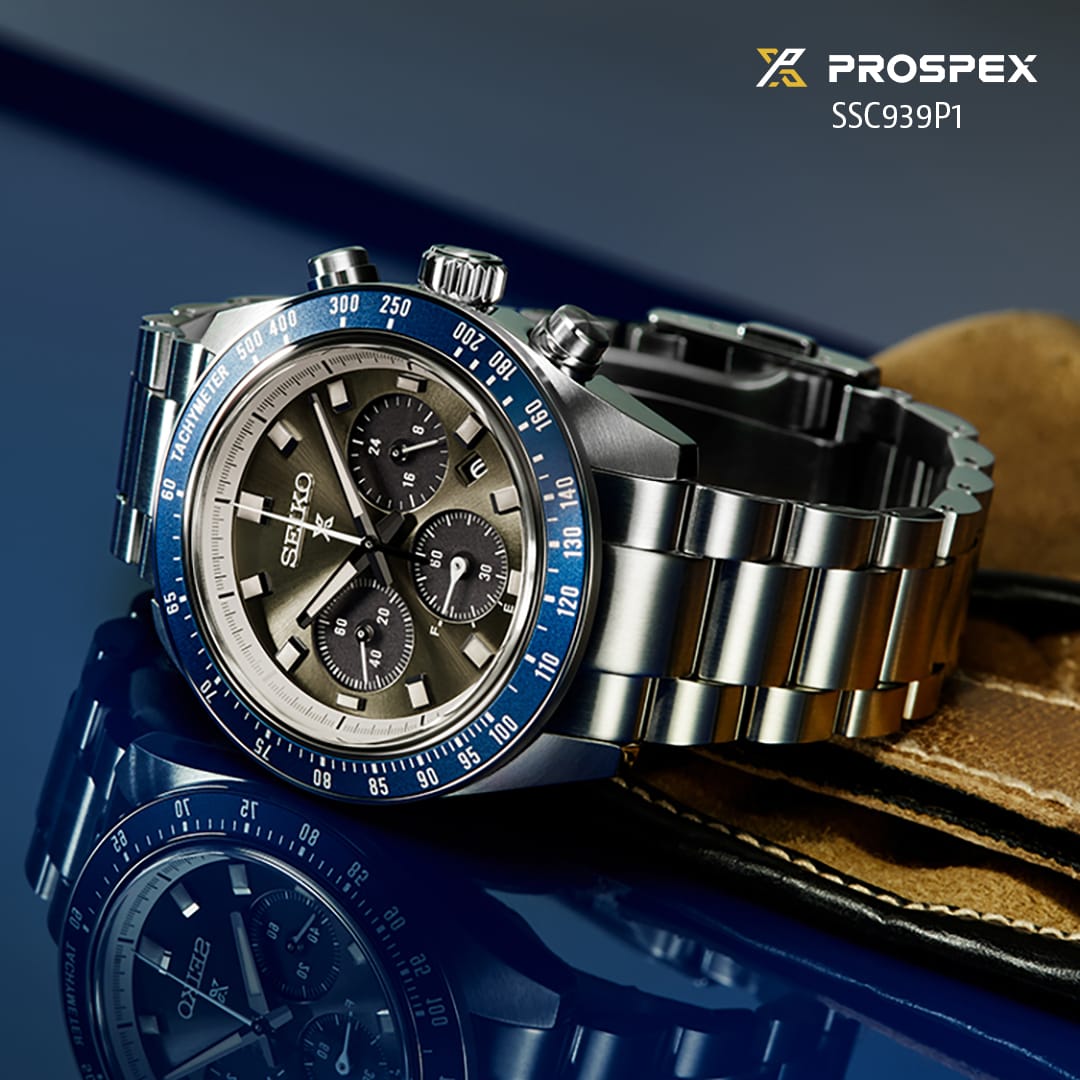 Reloj SEIKO PROSPEX Speedtimer Solar Chronograph SSC939P1 Acero Hombre Plateado2