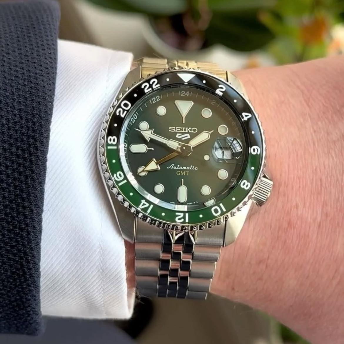 Reloj SEIKO 5 Sports GMT SSK035K1 Automático Acero Hombre Plateado4