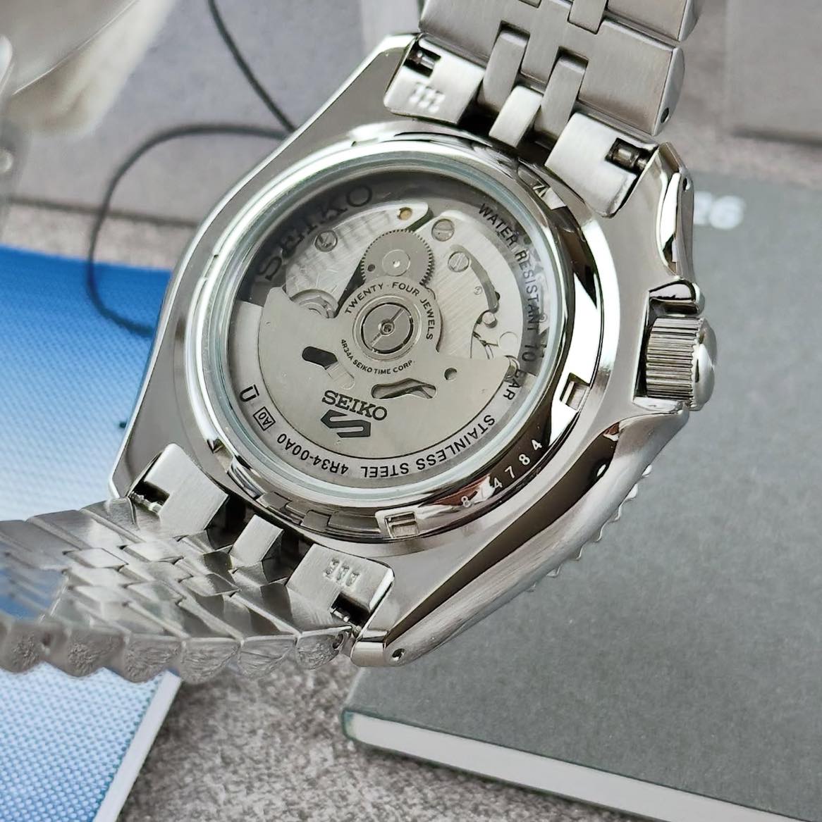 Reloj SEIKO 5 Sports GMT SSK033K1 Automático Acero Hombre Plateado3