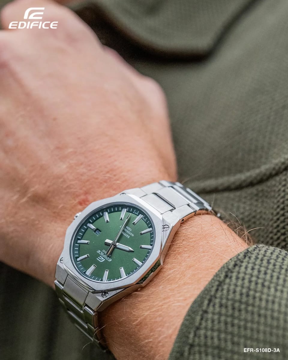 Reloj EDIFICE EFR-S108D-3A Acero Hombre Plateado3
