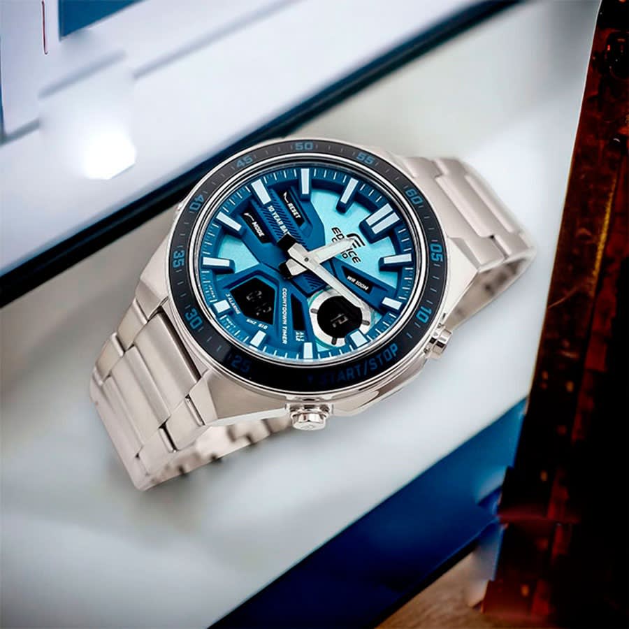 Reloj EDIFICE EFV-C110D-2B Acero Hombre Plateado2