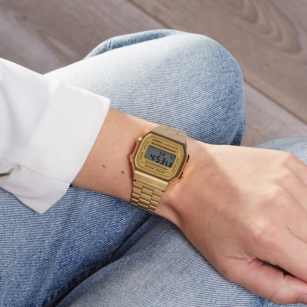 Reloj CASIO Retro A168WG-9W Resina Unisex Dorado4