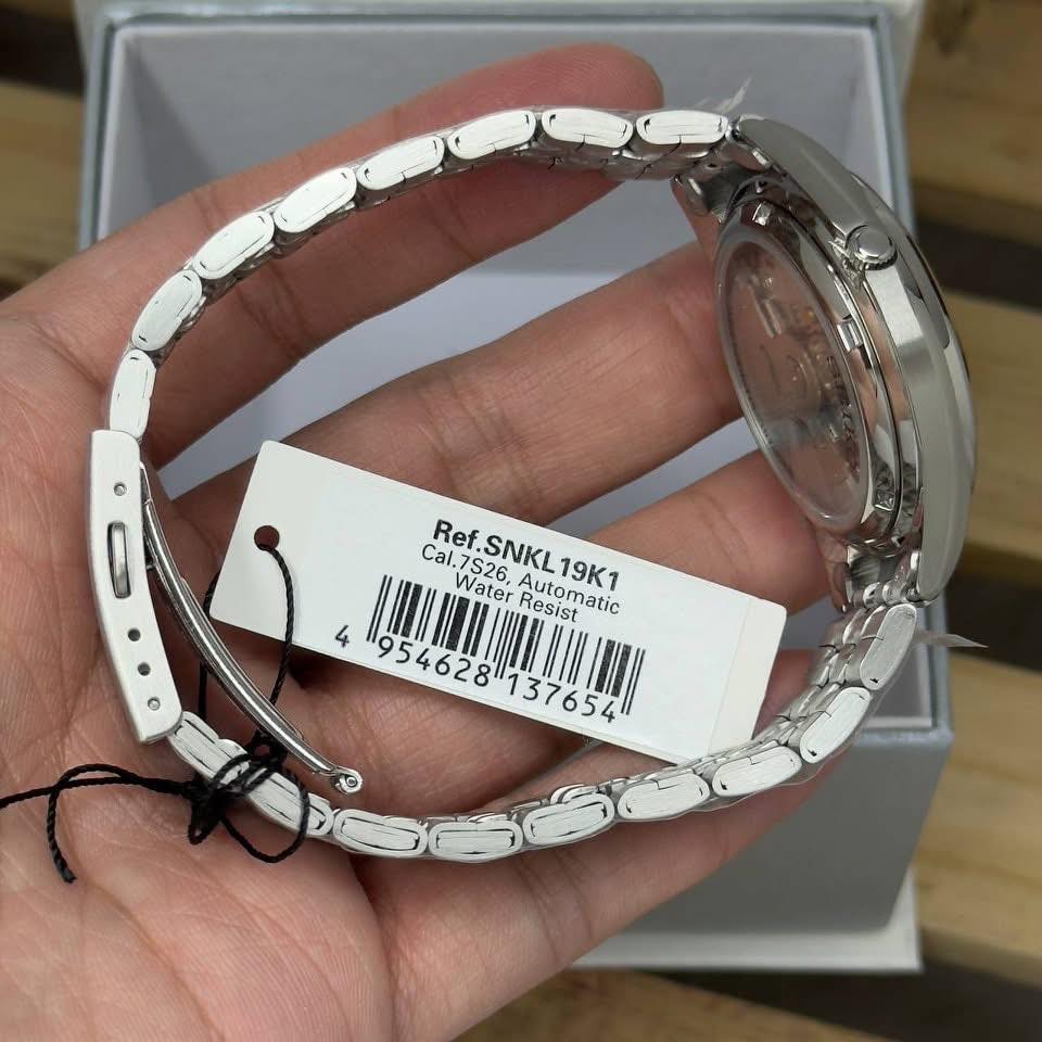 Reloj SEIKO 5 SNKL19K1 Automático Acero Hombre Plateado3