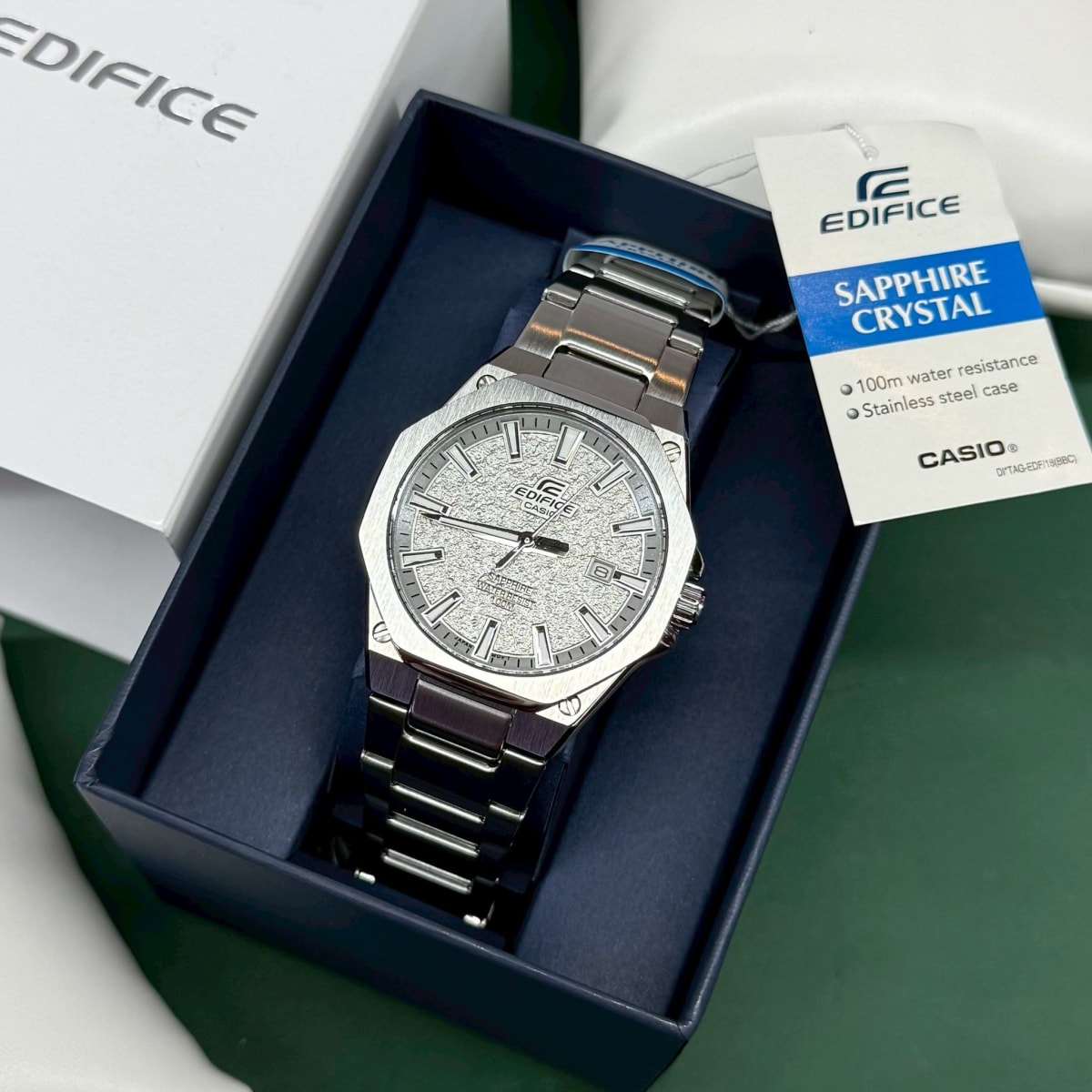 Reloj EDIFICE EFR-S108DE-8A Acero Hombre Plateado2