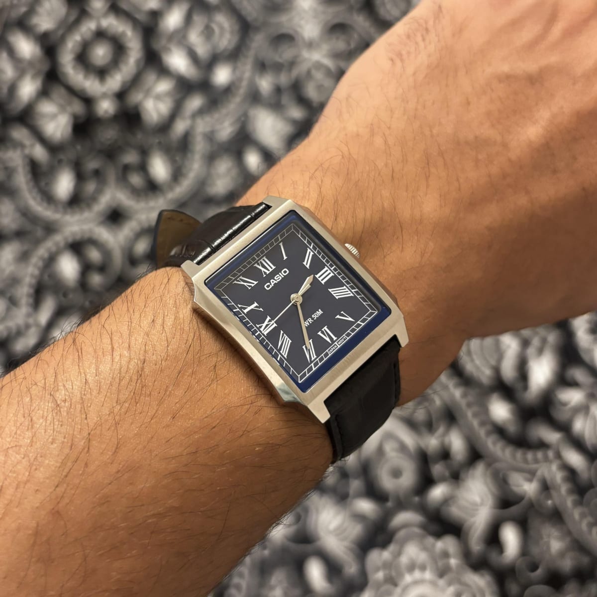 Reloj CASIO Regular MTP-B190L-2B Acero/Cuero Hombre Plateado/Negro2