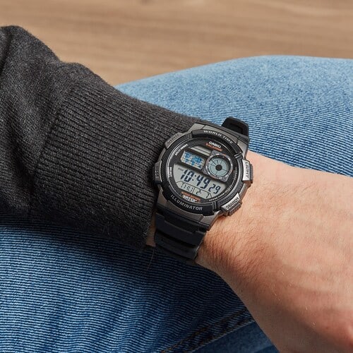 Reloj CASIO Regular AE-1000W-1B Resina Juvenil Gris4