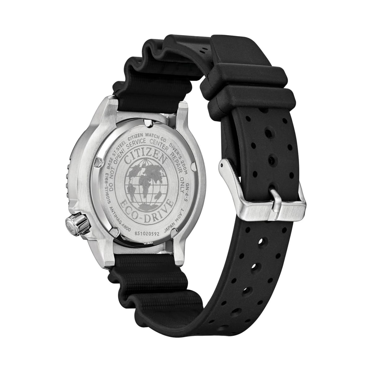 Reloj CITIZEN ECODRIVE BN0158-00X Resina/Acero Hombre Negro/Plateado2