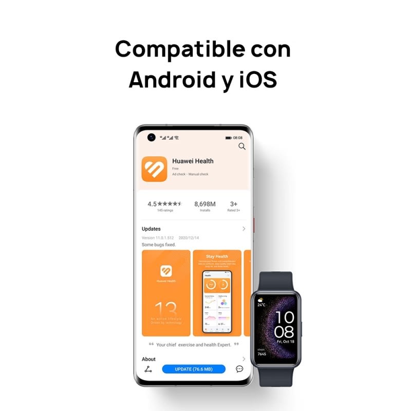Smartwatch Huawei Fit SE Rosado7