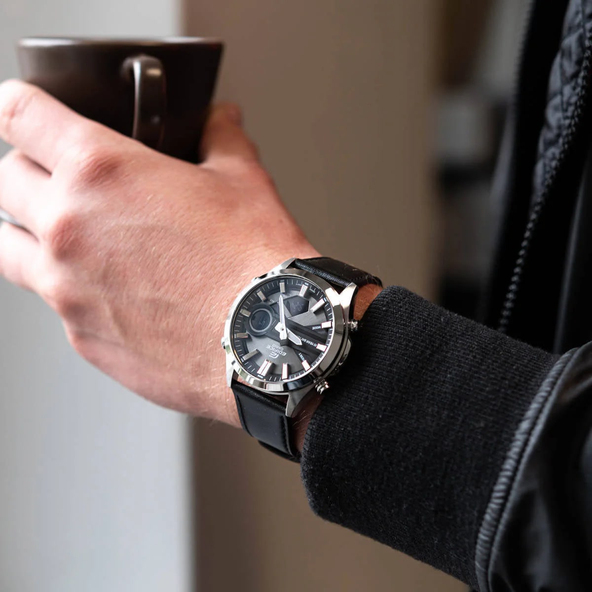 Reloj EDIFICE EFV-C120L-8A Acero Hombre Plateado2