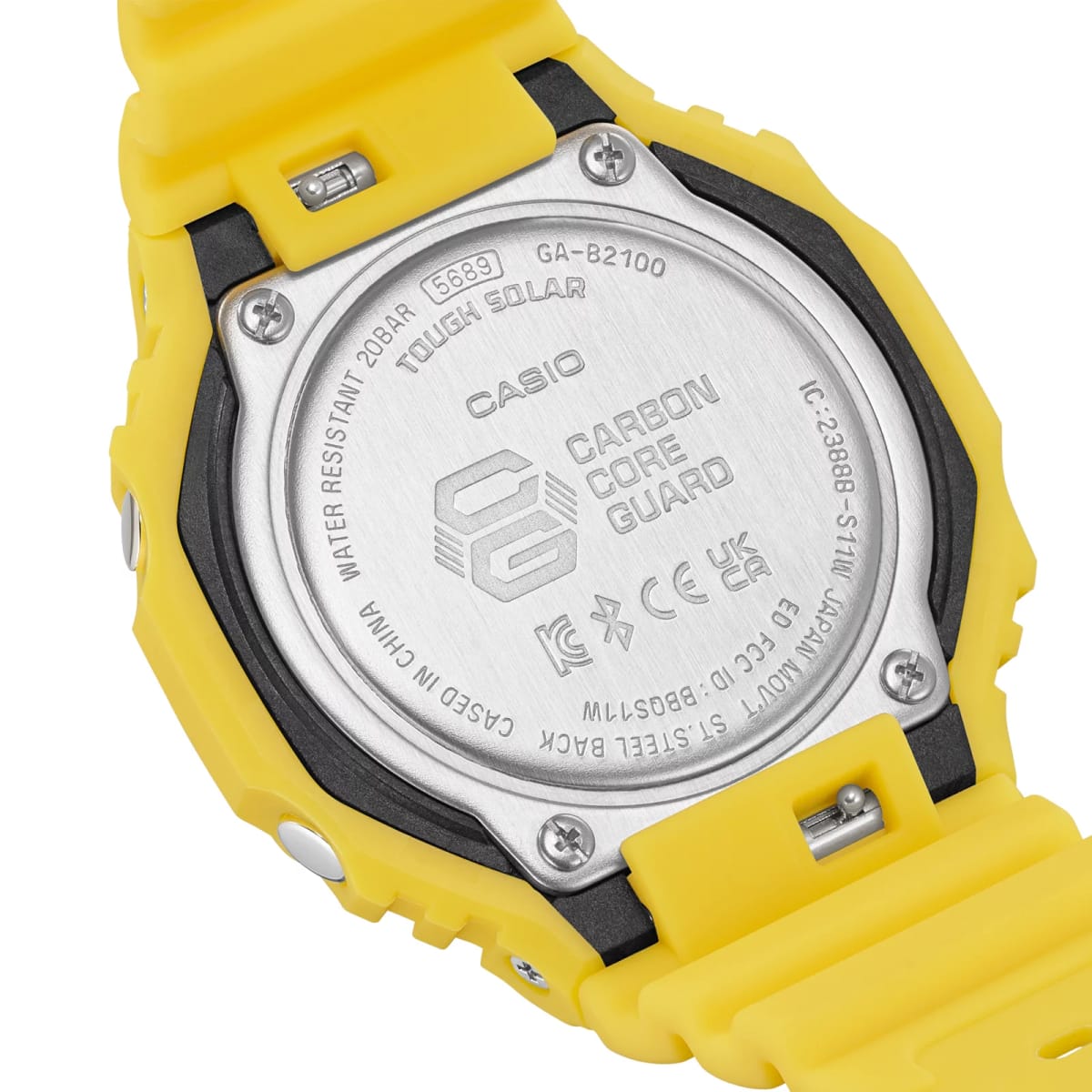 Reloj G-SHOCK GA-B2100C-9A Carbono/Resina Hombre Amarillo5