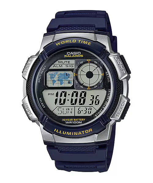 Reloj CASIO Regular AE-1000W-2A Resina Juvenil Azul1