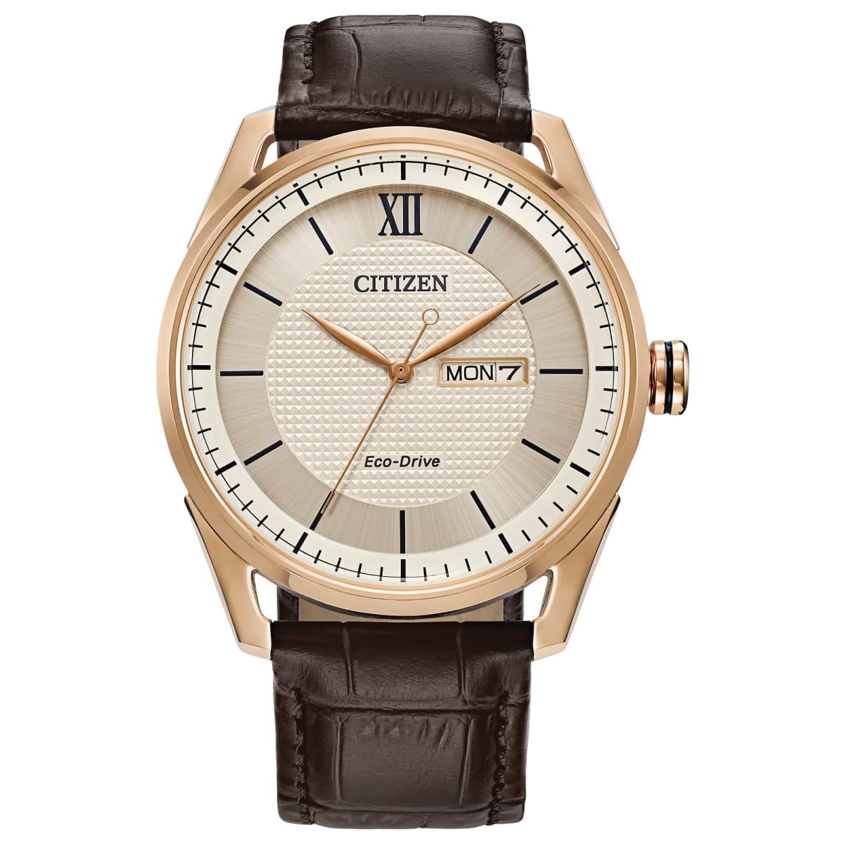Reloj CITIZEN ECODRIVE AW0082-01A Acero/Cuero Hombre Marron1