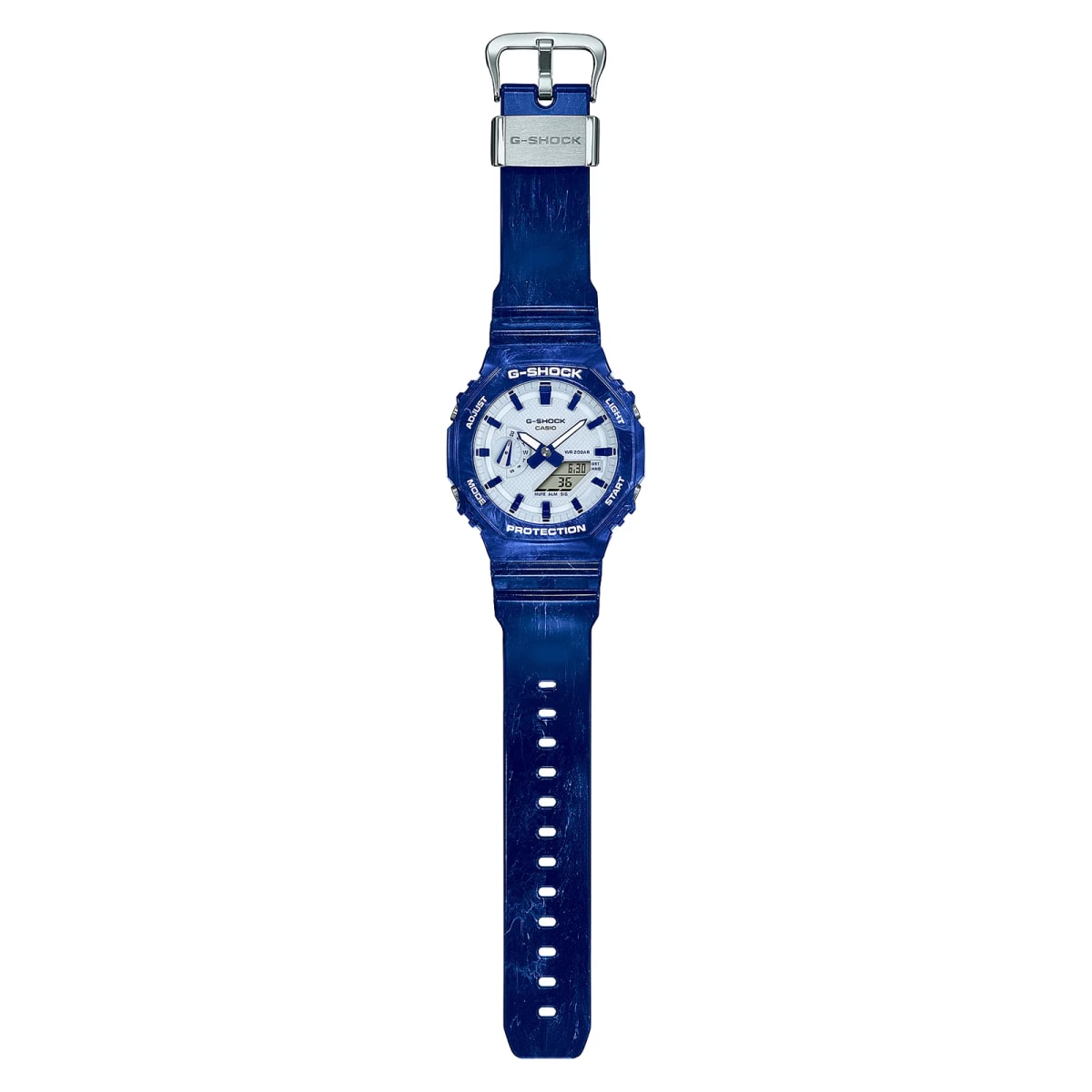 Reloj G-SHOCK GA-2100BWP-2A Carbono/Resina Hombre Azul2