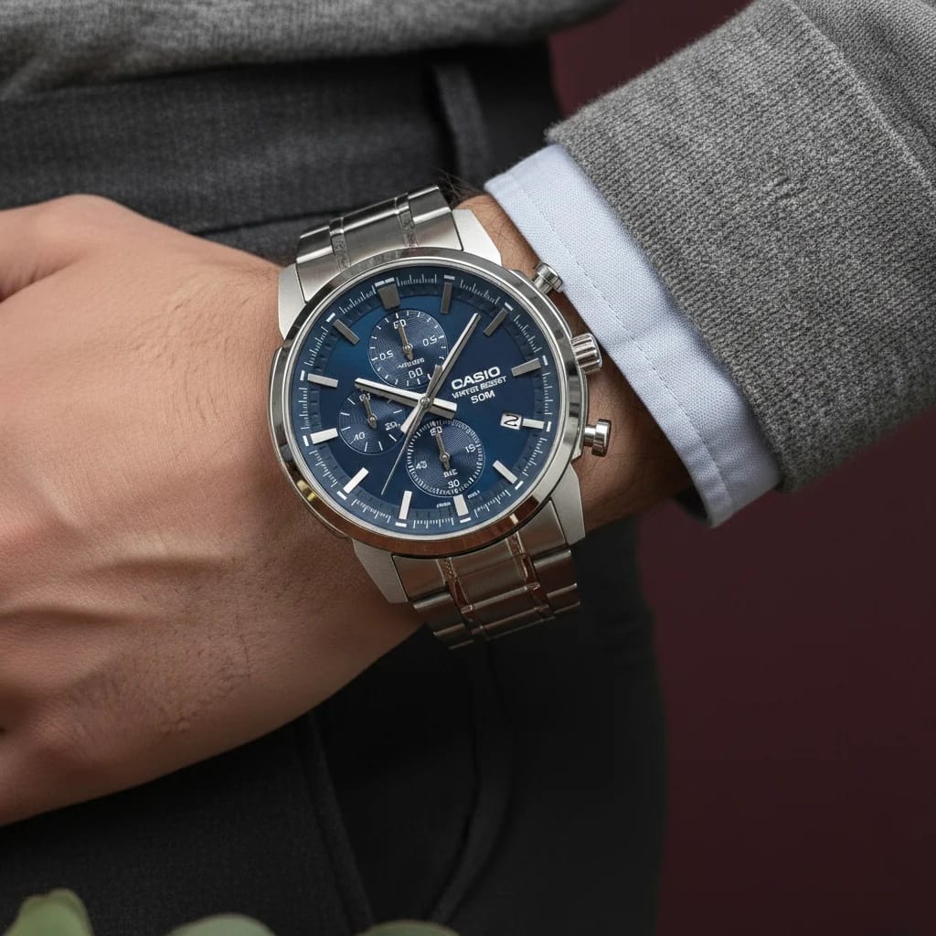 Reloj CASIO Regular MTP-E510D-2A2 Acero Hombre Plateado3