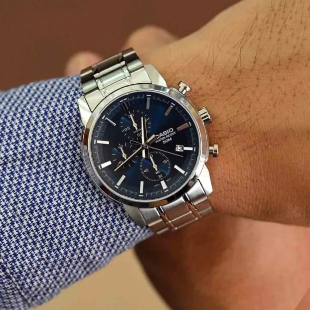 Reloj CASIO Regular MTP-E510D-2A2 Acero Hombre Plateado2