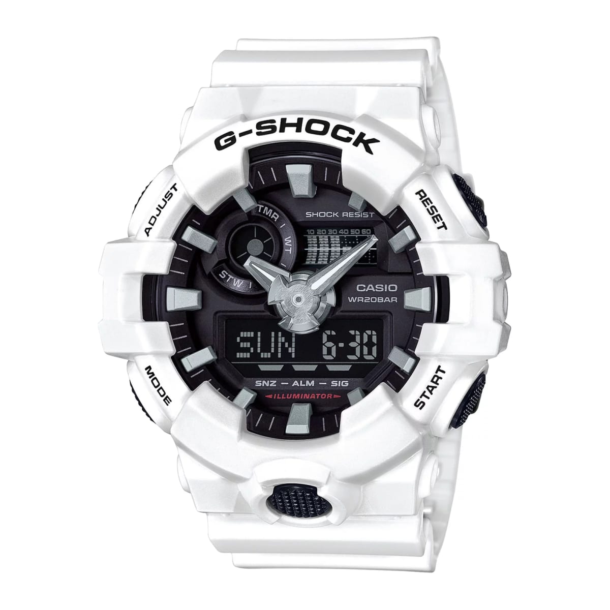 Reloj G-SHOCK GA-700-7A Resina Hombre Blanco1