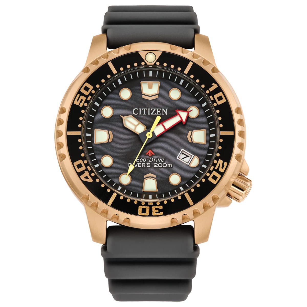 Reloj CITIZEN ECODRIVE BN0163-00H Resina/Acero Hombre Gris/Oro rosa1