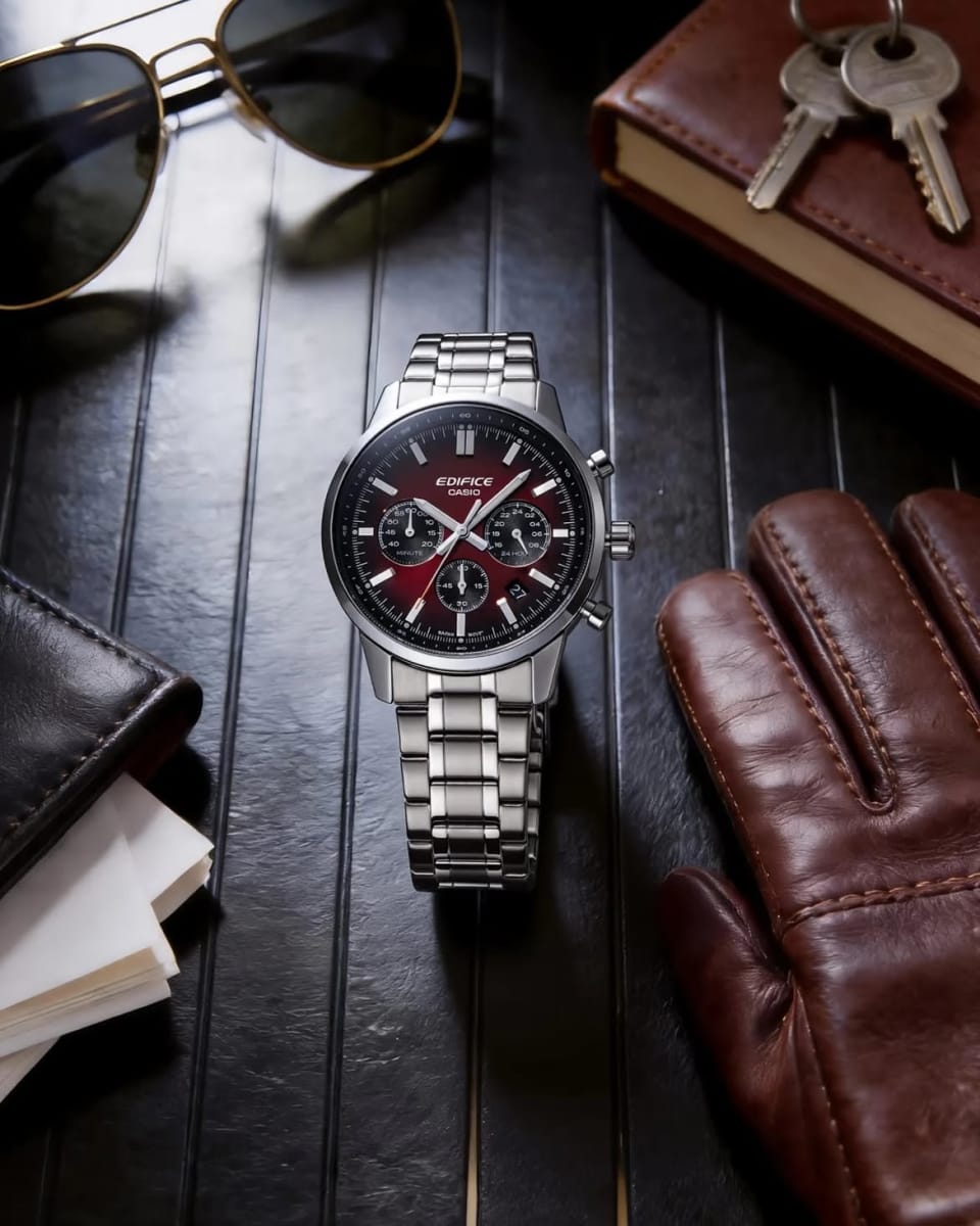 Reloj EDIFICE EFR-575D-4A Acero Hombre Plateado5