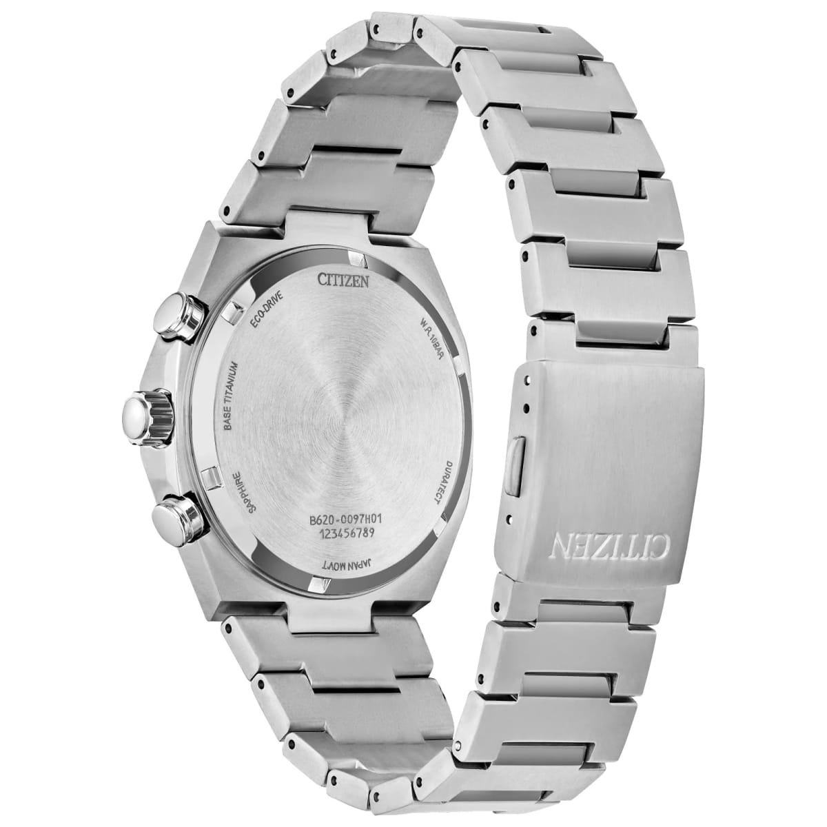 Reloj CITIZEN ECODRIVE CA4610-85A Zenshin Chrono Titanio Hombre Plateado3
