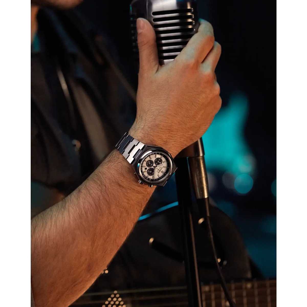 Reloj CITIZEN ECODRIVE CA4610-85A Zenshin Chrono Titanio Hombre Plateado4