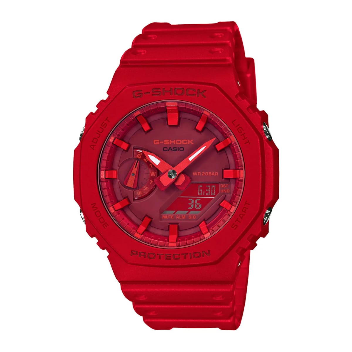 Reloj G-SHOCK GA-2100-4A Carbono/Resina Hombre Rojo1
