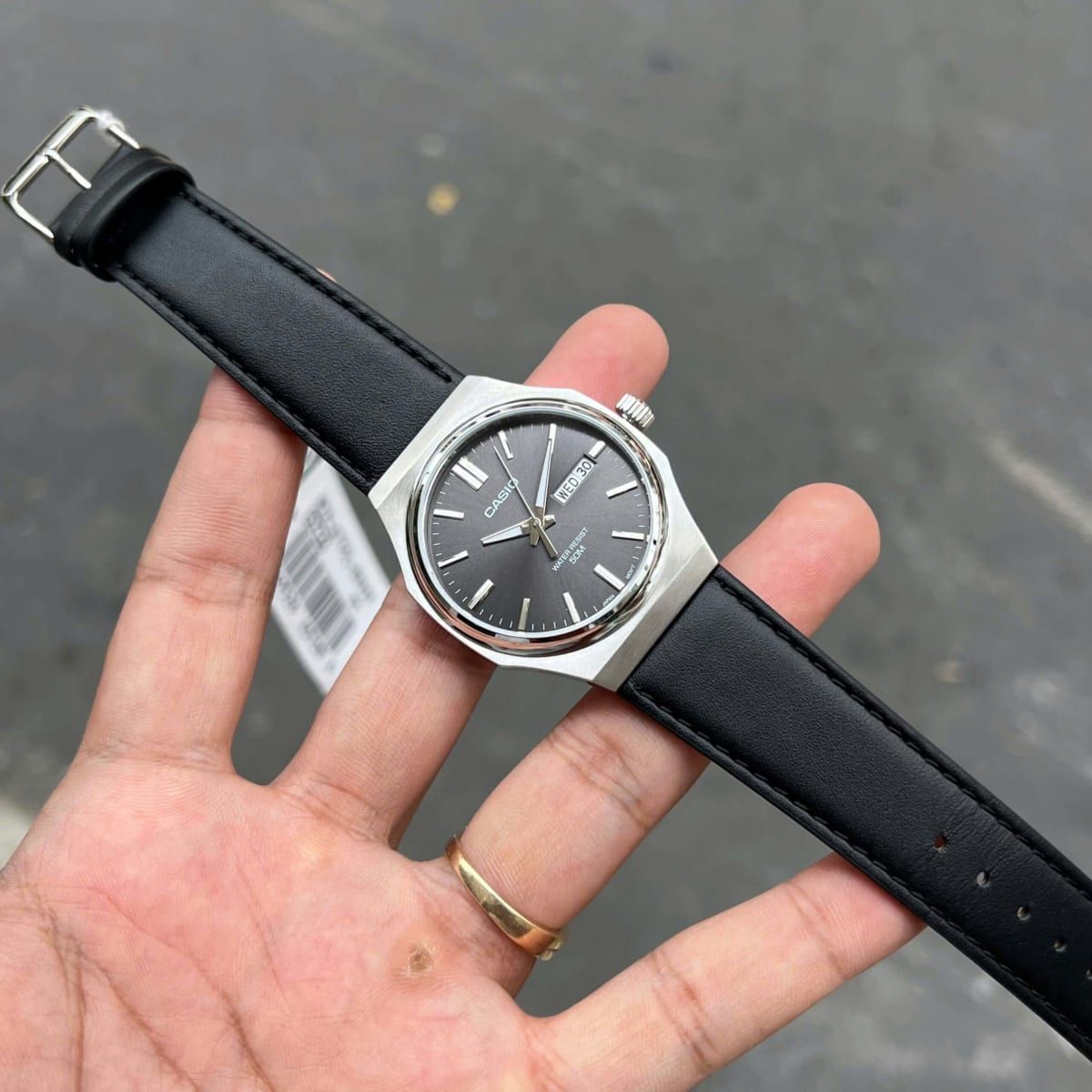 Reloj CASIO Regular MTP-E735L-8A Acero/Cuero Hombre Plateado/Negro2
