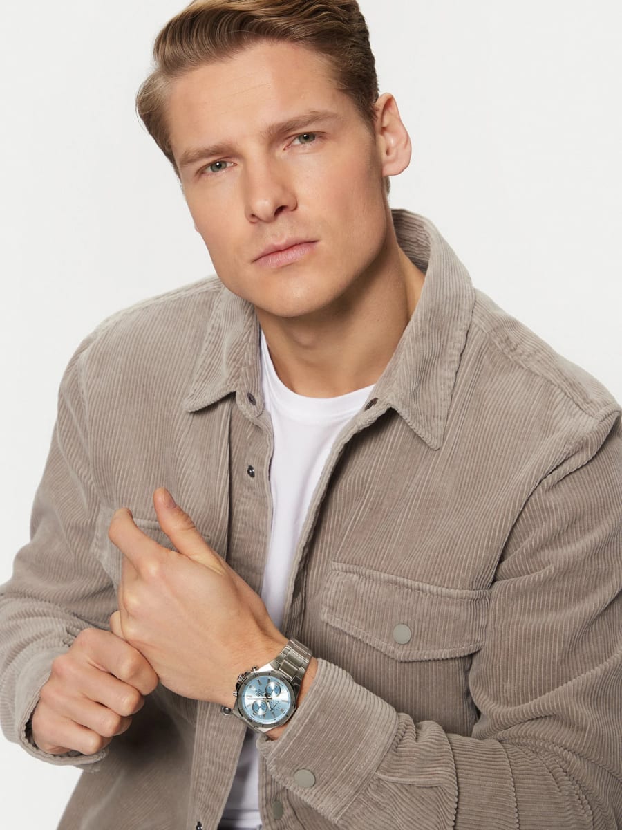 Reloj EDIFICE EFV-640D-2B Acero Hombre Plateado5