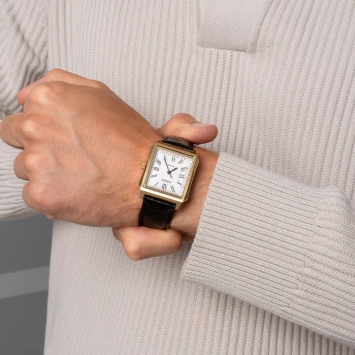 Reloj CASIO Regular MTP-B190GL-7B Acero/Cuero Hombre Plateado/Negro3