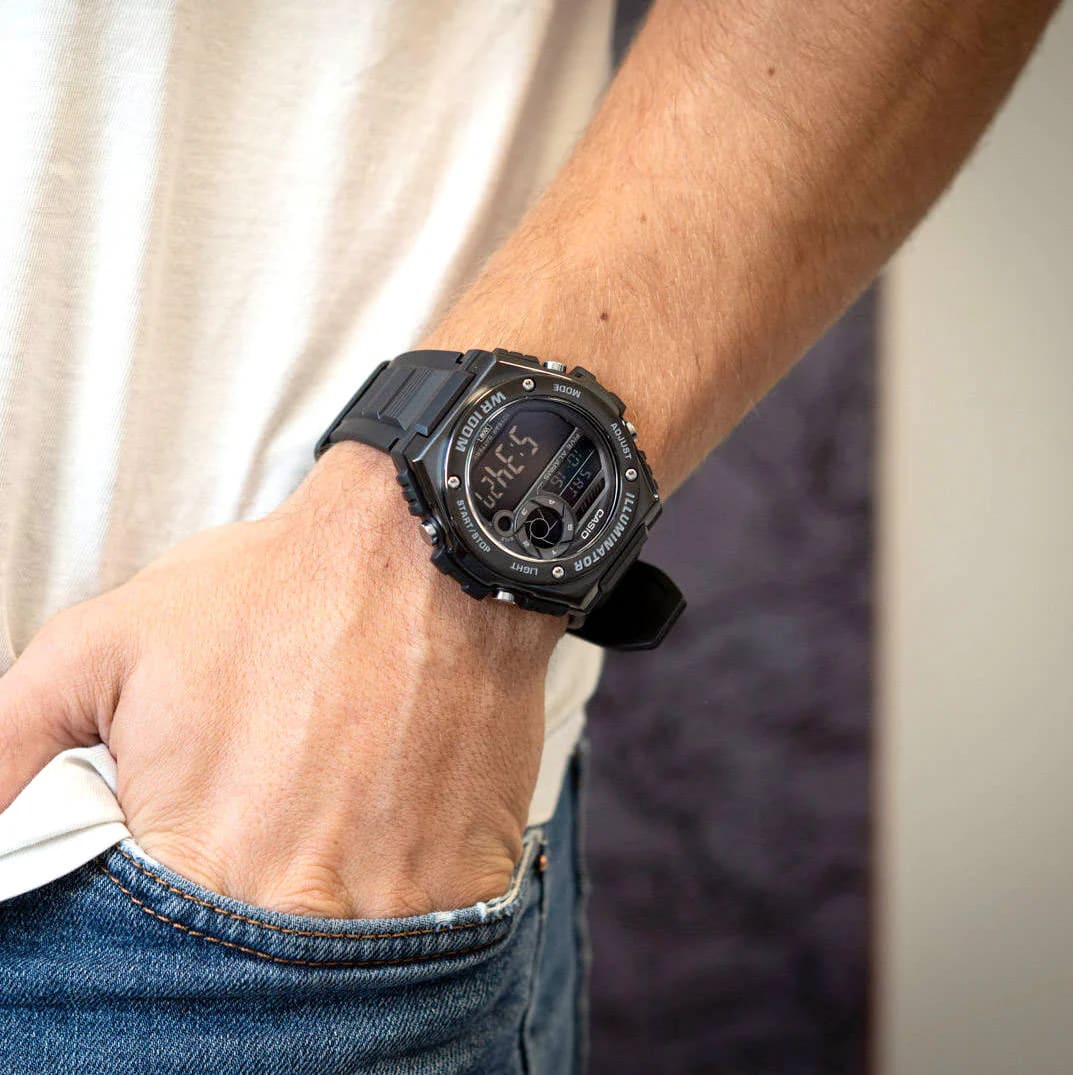 Reloj CASIO Regular MWD-100HB-1B Resina/Acero Hombre Negro3