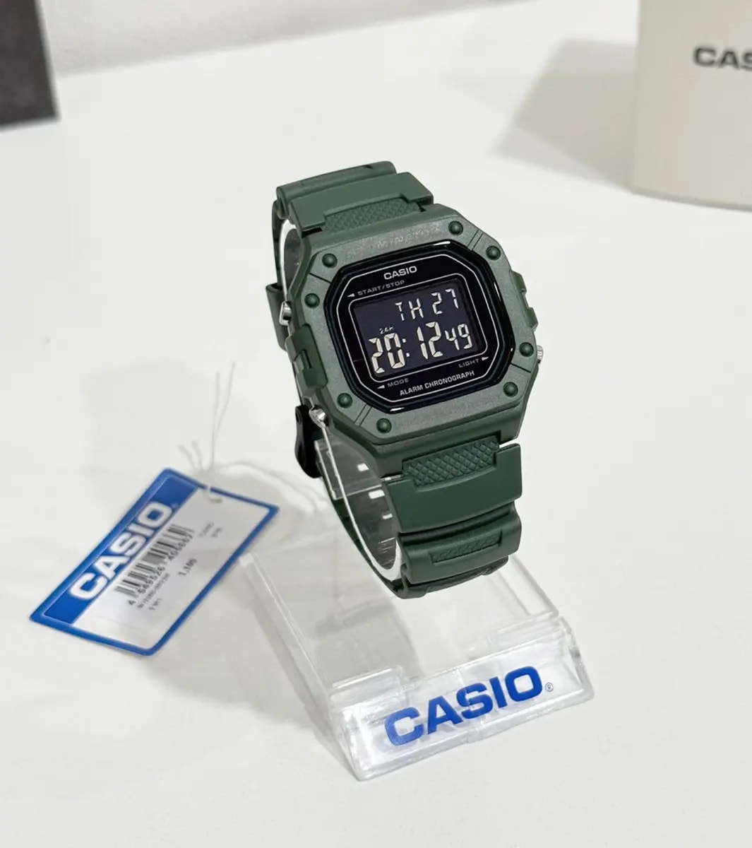 Reloj CASIO Regular W-218H-3B Resina Hombre Verde2
