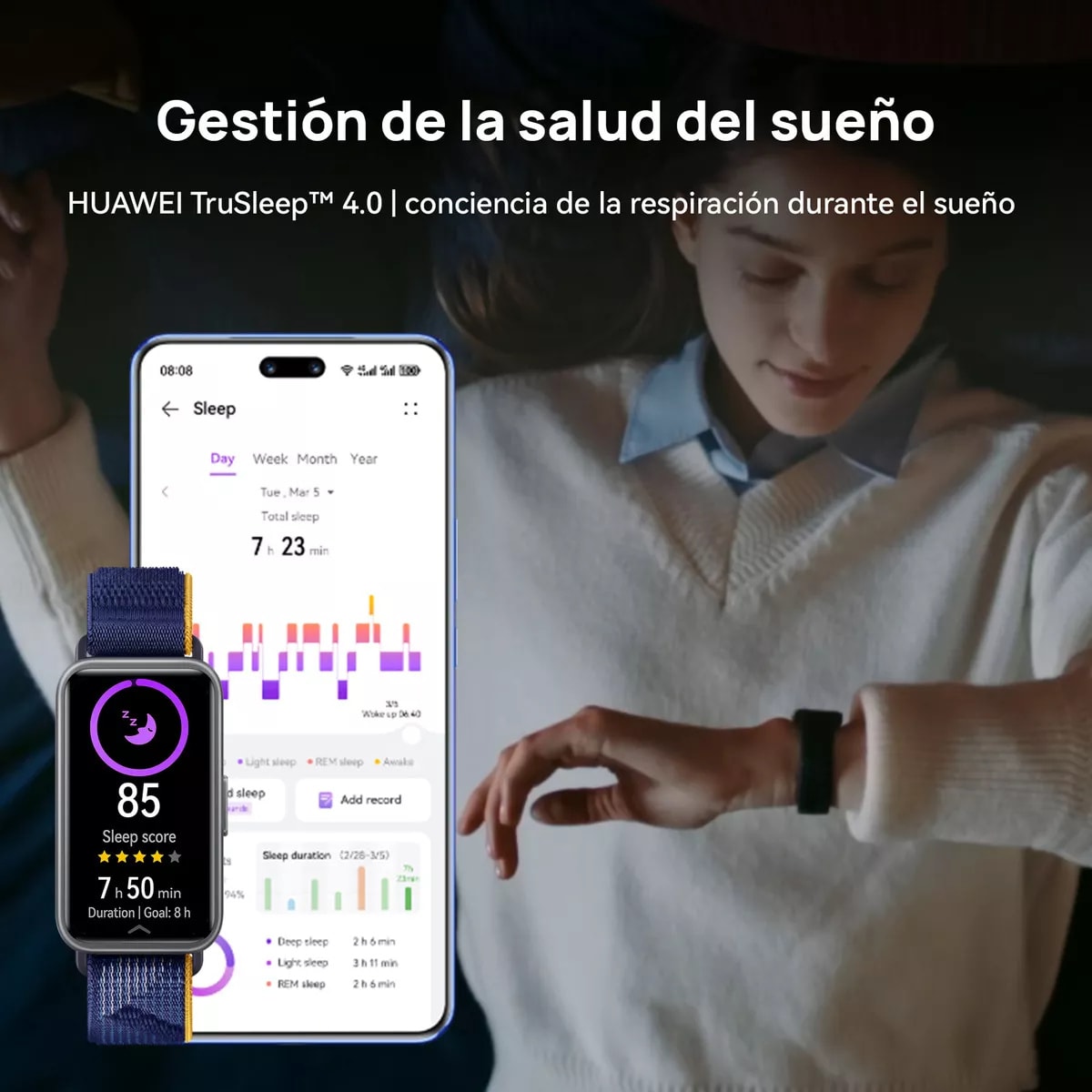 Smartwatch Huawei Band 9 Correa Silicona negro6