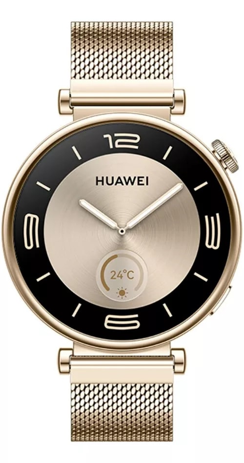 Smartwatch Huawei Watch GT 4 Con Correa Milanés Dorada2