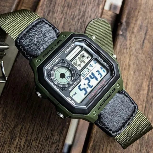 Reloj CASIO Regular AE-1200WHB-3B Resina Juvenil Verde2